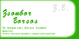 zsombor borsos business card